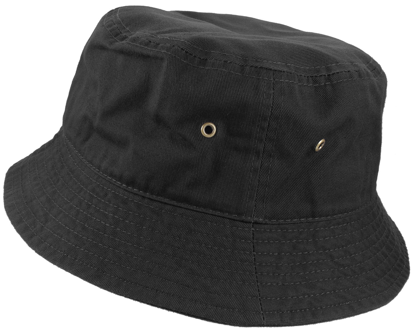 Bucket Hat 100% Cotton Packable Summer Travel Cap. Hunter Green-L/Xl